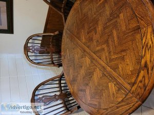 Vintage Hardwood Dining Set belonged to Bill Medley of Righteous