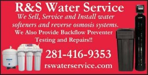 WATER SOFTENERS. SUNRISE CREEK. RS WATER SERVICE 281-416-9353