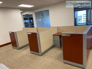 37- Steelcase Answer very clean and high end low wall 6x6 cubicl