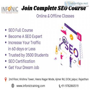 Join best institute for seo course training jaipur - infonic tra