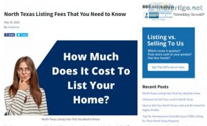 North Texas Listing Fees That You Need to Know