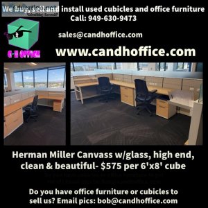 Herman Miller Canvass high end cubes for cheap