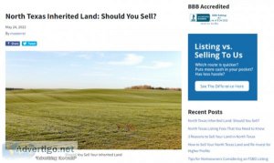 North Texas Inherited Land Should You Sell