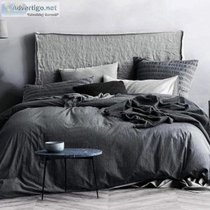 Best Dark Grey Duvet Covers Of 3 Pieces Online At Ecocott