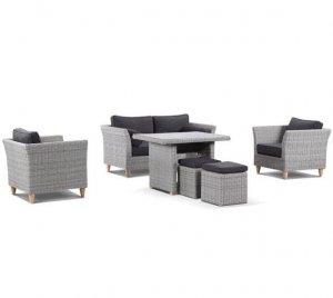 Outdoor Lounge and Dining Table Setting - United House Furniture