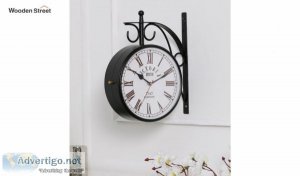 Order online designer clocks at wooden street