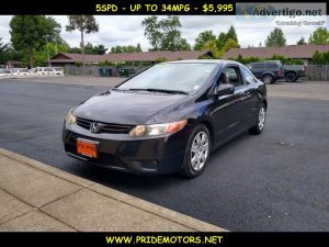 2008 HONDA CIVIC LX - 5SPD - UP TO 34MPG