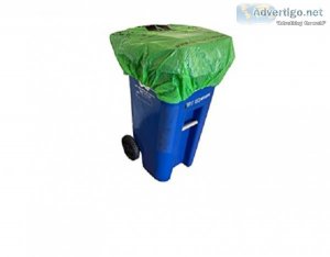 plastic garbage can