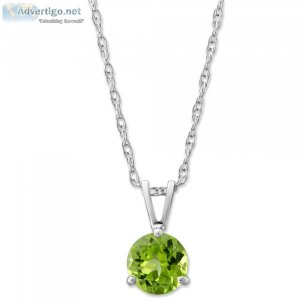 Buy 14k peridot pendant online in usa