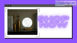 Rotating Floating Moon Night Light