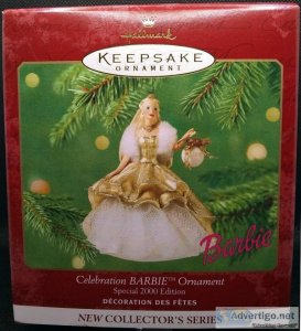 2000 Hallmark Keepsake Celebration Barbie ornament (mint in box)