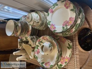 Desert Rose dishes-Antique 58pc