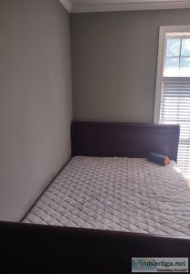 Queen Size Bed Frame w Nightstand