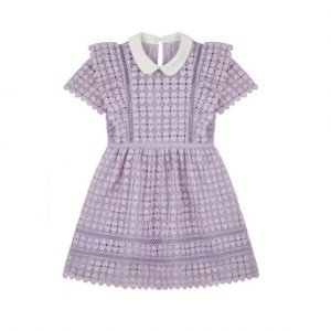 Lilac heart lace mini girl dresses online