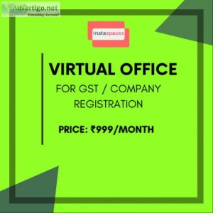 Book virtual office for gst registration in delhi