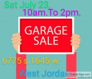 Garage Sale 6775 s.1646 w. West Jordan