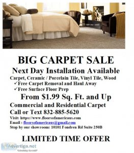 BIG CARPET SALE