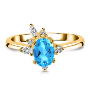 Swiss blue topaz jewelry