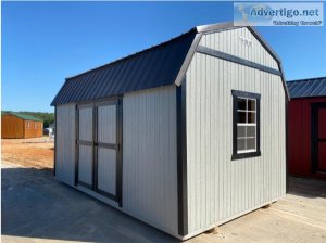 10X16 ESTATE SERIES LOFTED BUILDING WITH WORKBENCH and SHELVES