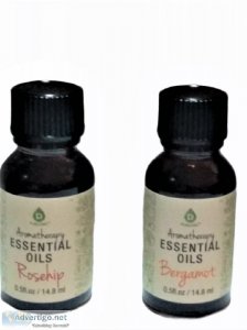 BERGAMOT OR ROSE HIP ESSENTIAL OILS