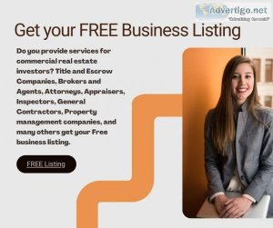 FREE Real Estate Business listing