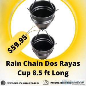 Rain chain dos rayas cup