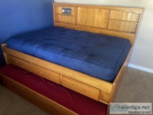 Full twin trundle bed