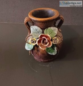 Rustic Vase with Flower-