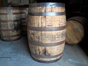 ATLANTA WHISKEY BOURBON BARREL DRUM BARRELS DRUMS 53 GALLON WOOD