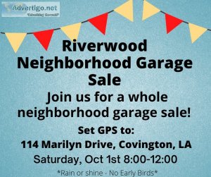 Northshore Garage Sale Riverwood Neighborhood