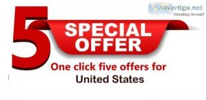 One click five offers for United States