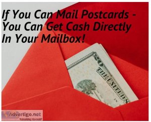 Mail postcards, get cash in your mailbox