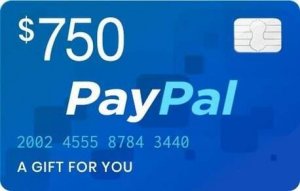 Act 750 PayPal Gift Card