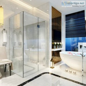 Buy Fully Frameless Shower Screen - Apadana Design