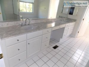 Beautiful Double Vanity With Makeup Area