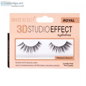 Swiss beauty 3d studio effect eyelashes - royal, 100gm