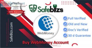 Buy webmoney verified accounts