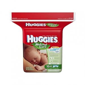 HUGGIES Natural Care Fragrance-Free Wipes 184 ea (Pack of 12)