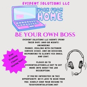 BE YOUR OWN BOSS-1099 INDEPENDENT CONTRACTOR-WORK FROM HOME----S