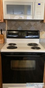 Electric range and over the range microwave