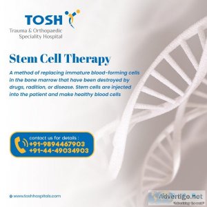 Stem cell treatment knee arthritis in india- tosh hospital