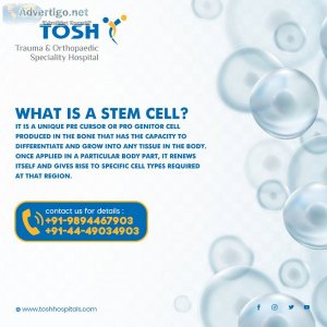 Best stem cell therapy hospital and fetch in chennai - tosh hosp