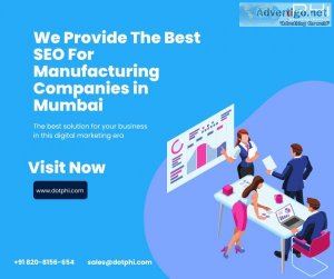 We provide the best seo for manufacturing companies in mumbai