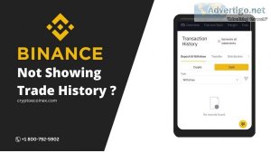 How to solve binance not showing trade history