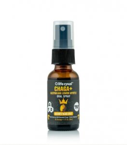 Chaga and lemon myrtle oral spray