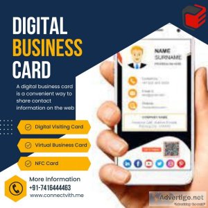 Create digital business cards to easily share your professional 