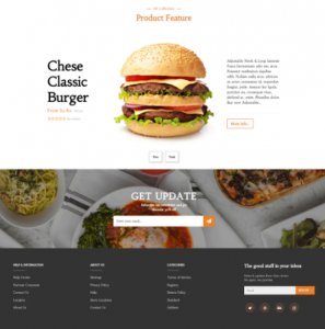 Fastfood & restaurant shopify shopping website | digital media c