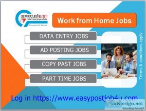 Work at home online ad posting jobs