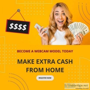 Make extra cash from home - become a webcam model today