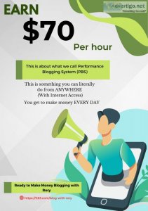 Make $70 hourly by performance blogging system